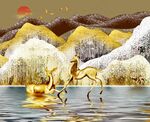 抽象金山麋鹿
