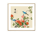 山茶花鸟