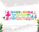 舞蹈室艺术标语文化墙图片