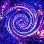 星空方形高清背景图