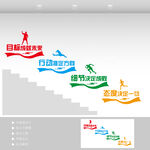 企业楼梯文化墙