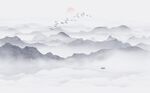 禅意山水水墨画