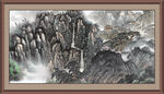 国画山水画 