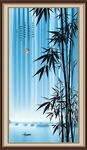竖幅山水画