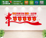 企业党建引领文化墙
