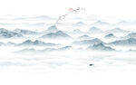 水墨意境山水画