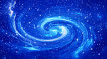蓝色唯美星空旋涡