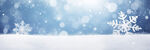 蓝底雪花背景