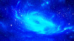 蓝色高清星空背景墙