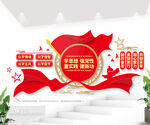 主题教育文化墙图片 