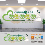 心理室背景文化墙