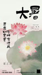 大暑小暑节气海报