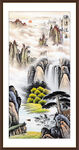 玄关客厅国画山水装饰画
