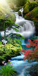 竖幅山水画