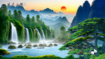 山水风景画