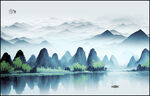 桂林水墨画
