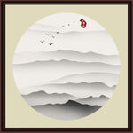 水墨山水无框画