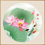 国画荷花 