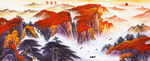 水墨山水国画