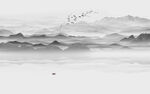水墨画山水风景画