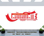 党建主题教育文化墙