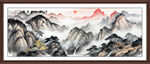 泰山日出国画