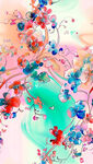水彩扎染