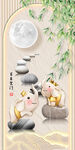 玄关吉象登门形象墙
