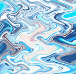 蓝色流体艺术