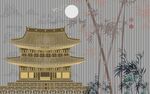 新中式背景墙 