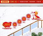 党建楼梯文化墙