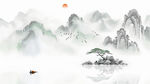 水墨电视背景墙