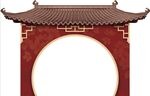 中式婚礼仿古房檐