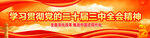 学习贯彻二十届三中全会精神展板