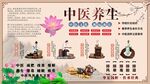 中医养生之道背景墙