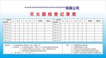 灭火器检查记录表