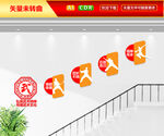 武术楼梯文化墙
