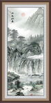 国画新中式水墨山水画
