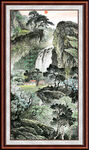 客厅山水画 