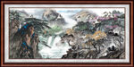 客厅山水画 