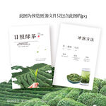 日照绿茶茶叶介绍卡片