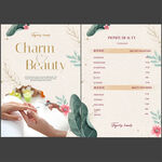 高端美容美甲机构价目表图片