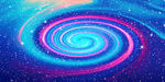 红蓝旋涡星空