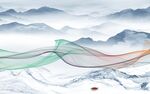 人气 高清中式山水 TIF分层