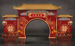 中式婚庆拱门门楼