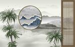 新中式背景墙