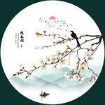 国画梅花