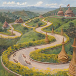 公路风景画