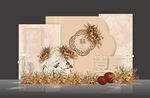 暖色调香槟色小众婚礼效果图