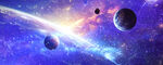 宇宙星球星空吊顶背景墙